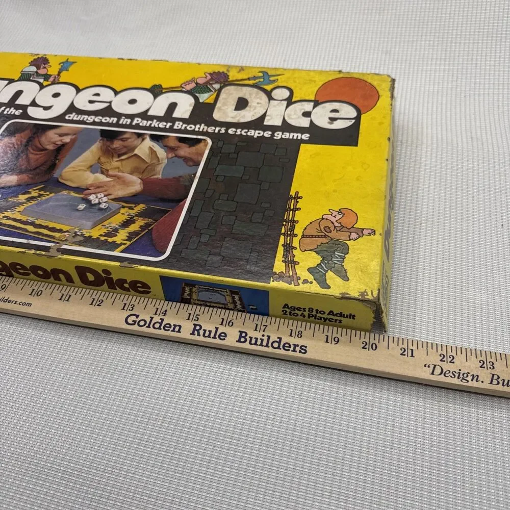 1977 DUNGEON DICE Escape Parlor Board Game by Parker Brothers COMPLETE